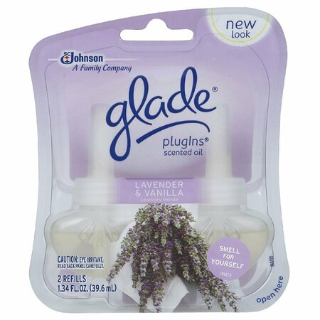 GLADE Lavender & Vanilla  Plugins Scented Oil Refills 70031